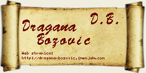 Dragana Božović vizit kartica